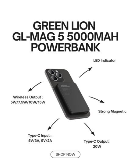 Green Lion GL-MAG 5 5000mAh Powerbank PD20W