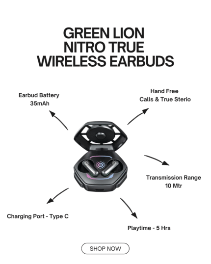 Green Lion Nitro True Wireless Earbuds